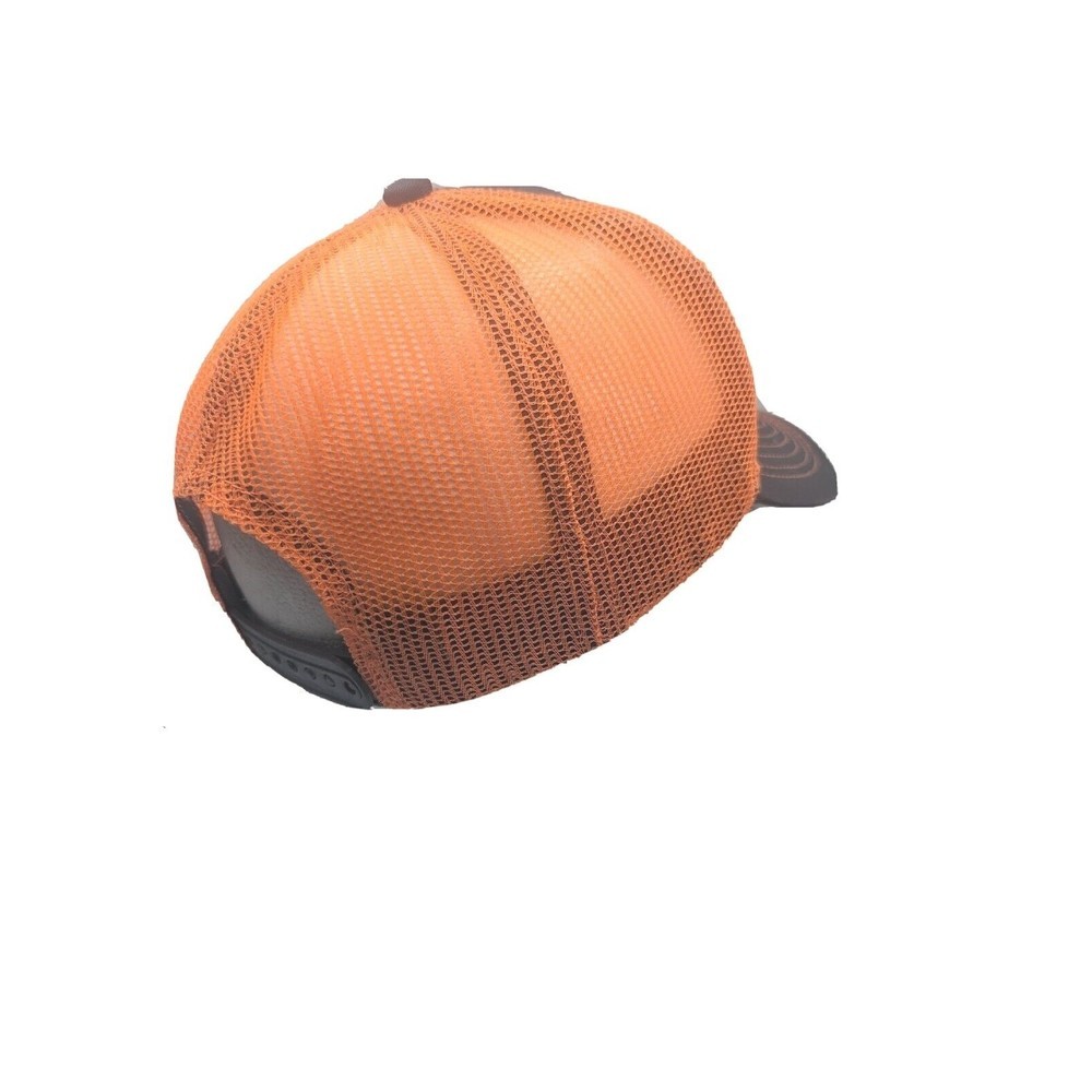 DirtLife Graphic Logo Dirt Bikers Orange Grey Mesh Snapback Truckers Hat Cap - Picture 8 of 13